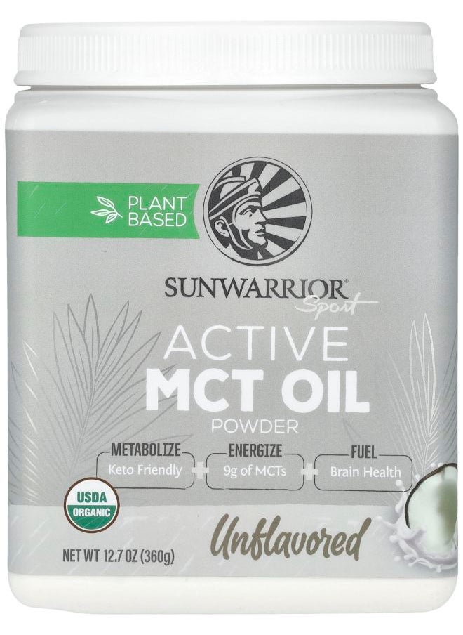 Sunwarrior Sport Active MCT Oil Powder Unflavored 12.7 oz (360 g) 