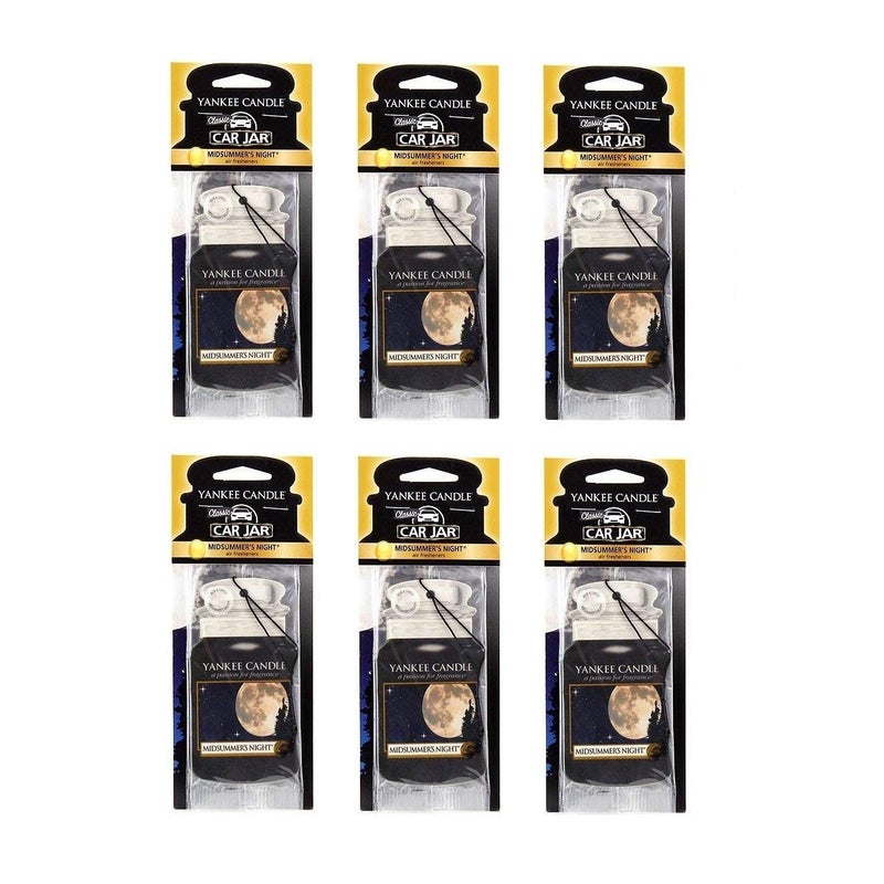 Yankee Candle Paper Car Jar, Midsummer's Night (Pack of 6) - Image 1