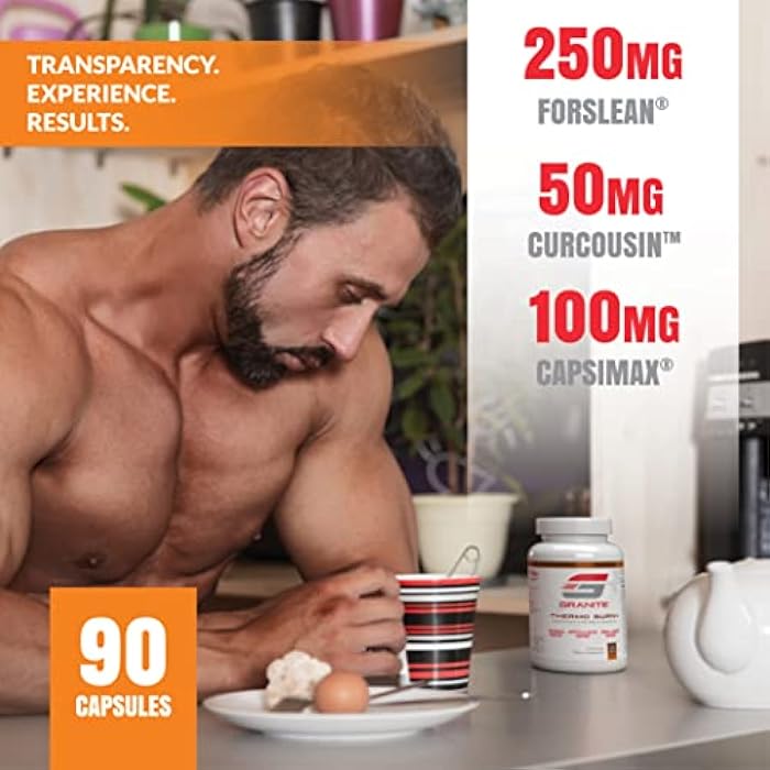 Granite Supplements Thermo Burn by Granite, New Advanced Formula for Thermogenic, Metabolic, Mood & Appetite Support with Alpha GPC, Theobromine, & 5-HTP (90 Capsules) - Image 2