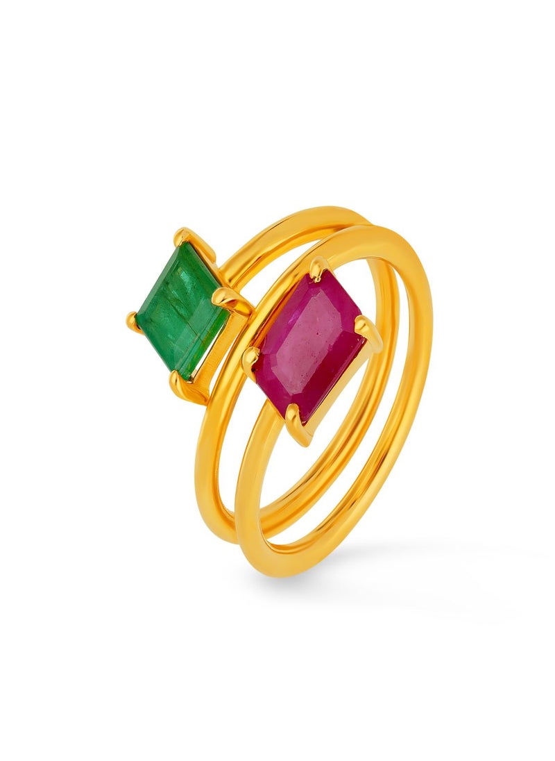 Malabar Gold and Diamonds 22 Carat 916 Purity Precia Gemstone Ring PRGGEN423RN1 for Women  - Image 1