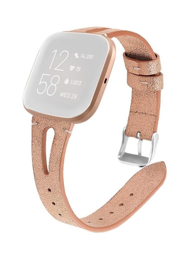 NIBEMINENT Replacement Strap For Fitbit Versa 2 Champagne Gold - Image 1