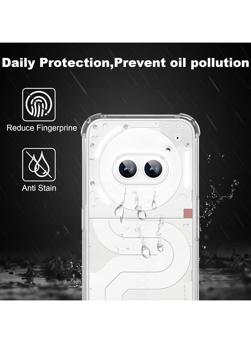 Case Compatible with Nothing Phone 2a 2024 Cover, Ultra Thin Transparent PC Back + TPU Frame Protective Case Airbag Anti-Shock Case - Image 2