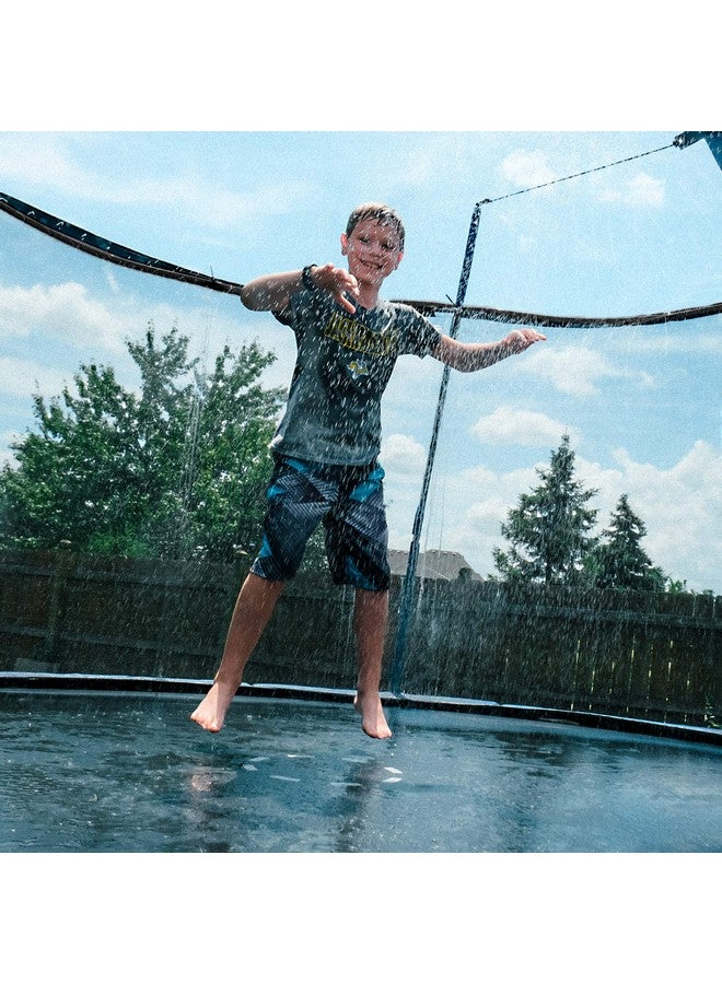 Bobor Trampoline Sprinkler For Kids Outdoor Backyard Water Park Fun Summer Outdoor Water Sprinkler Toys For Boys Girls (Black 39Ft) - Image 2