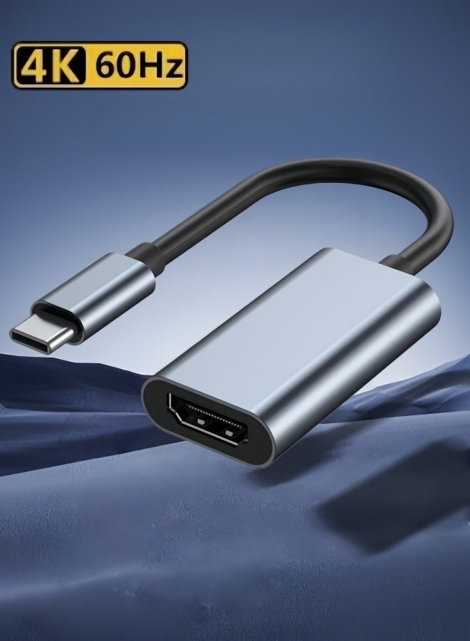 الصفحة الرئيسية محول USB C إلى HDMI 4K@60Hz، محول من النوع C إلى HDMI 2.0 متوافق مع Thunderbolt 4 - لسلسلة iPhone17/16/15 الجديدة، iPad Pro، MacBook، Samsung S24/S23 Ultra، Huawei P60 - Image 1