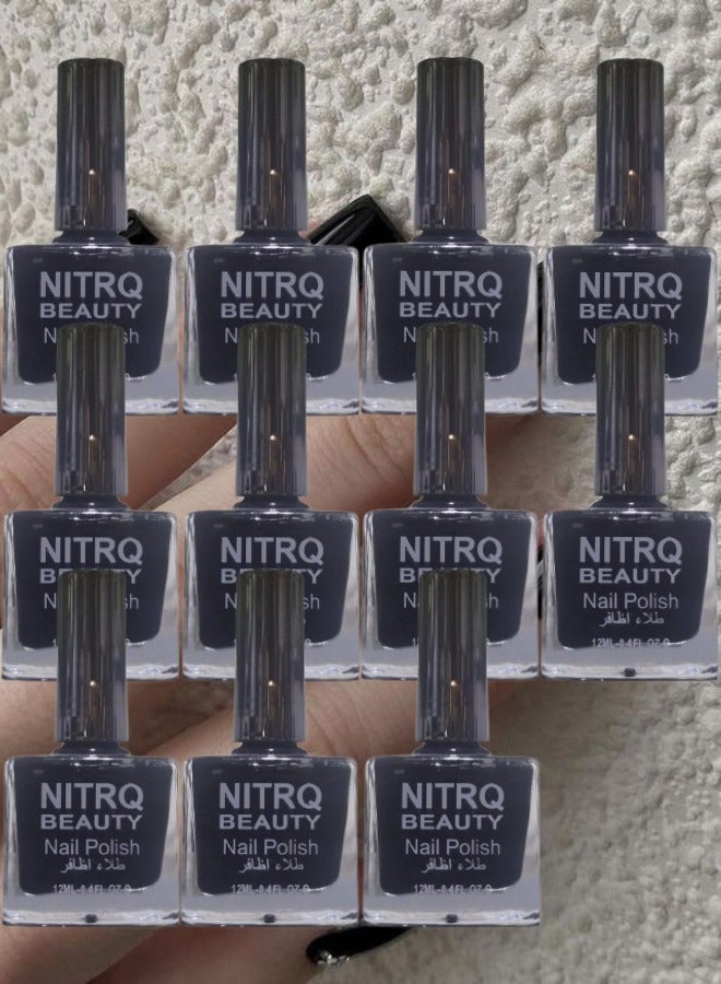 Nitrq Beauty 11 Pieces Beauty Nail Polish Black - Image 1