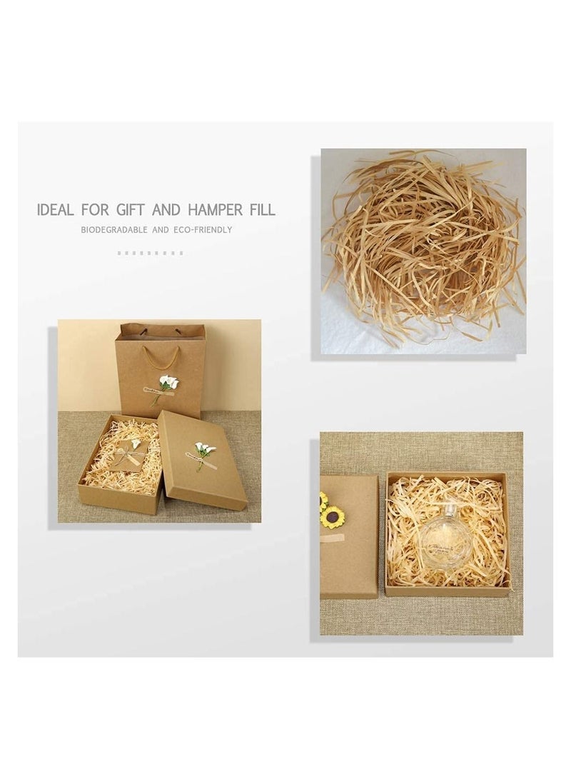100 gram  Paper Shreds Strands Eco-friendly Shredded Crinkle Paper Confetti Crinkle Cut Paper Filling for Hamper Gift Box Filling (GOLD ) - Image 4