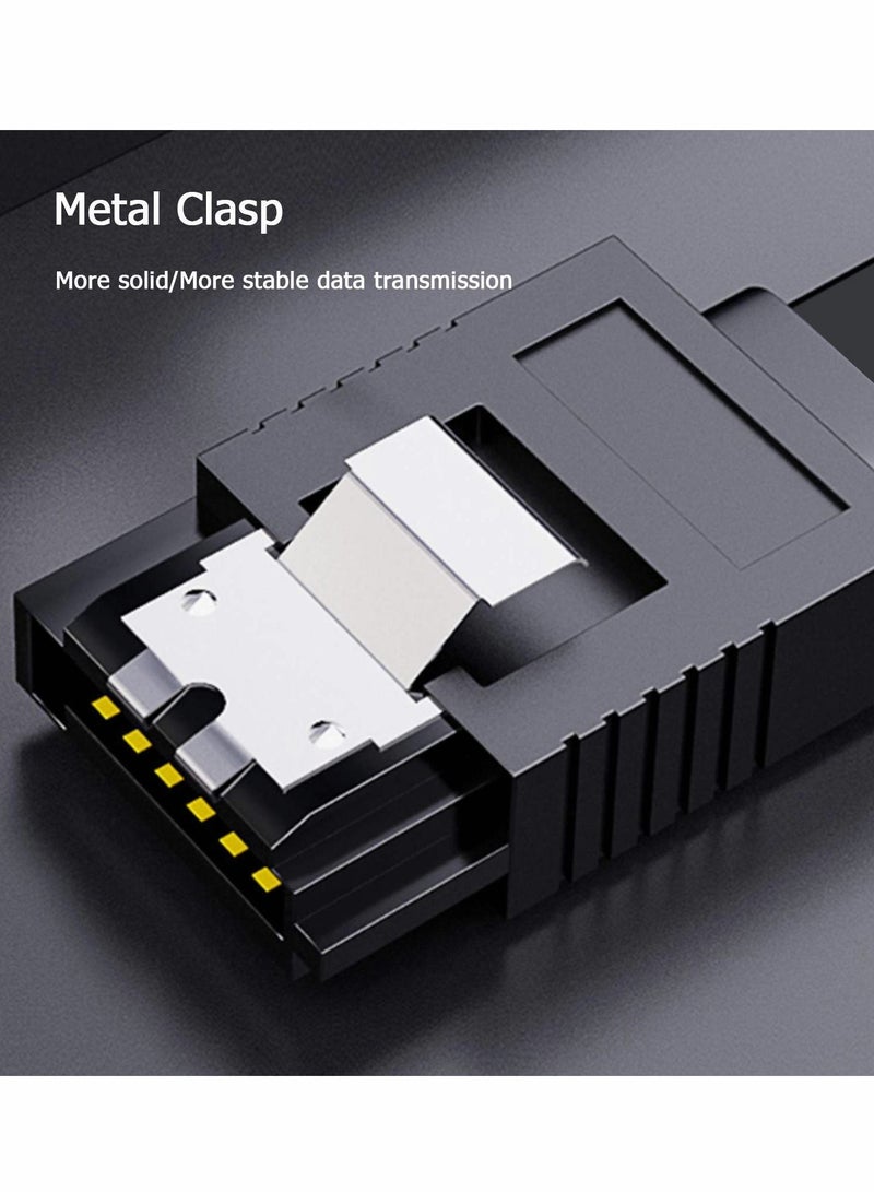 Y&D WDS SATA 3.0 Cable, 6Gbps Straight HDD SDD Data Cable with Locking Latch, 15 Inch Compatible for HDD, SSD, CD Driver, 2 pcs - Image 4