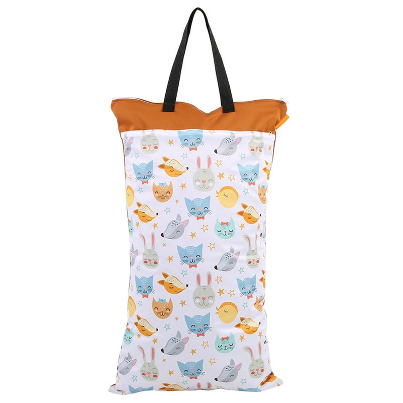 Large Hanging Wet/Dry Cloth Diaper Bag Waterproof Baby Inserts Nappy Laundry Storage Bag EF160 - Image 1