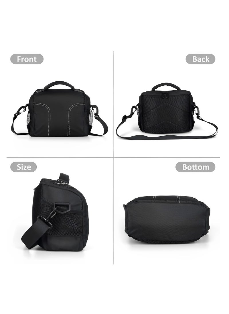 Skycare - Waterproof Anti-shock Camera Travel Bag - Shoulder Crossbody Sling Bag Medium Soft Padded Case for Men and Women, Compatible with Nikon Canon Sony Pentax Olympus Panasonic DSLR SLR Mirrorless Cameras - Image 1