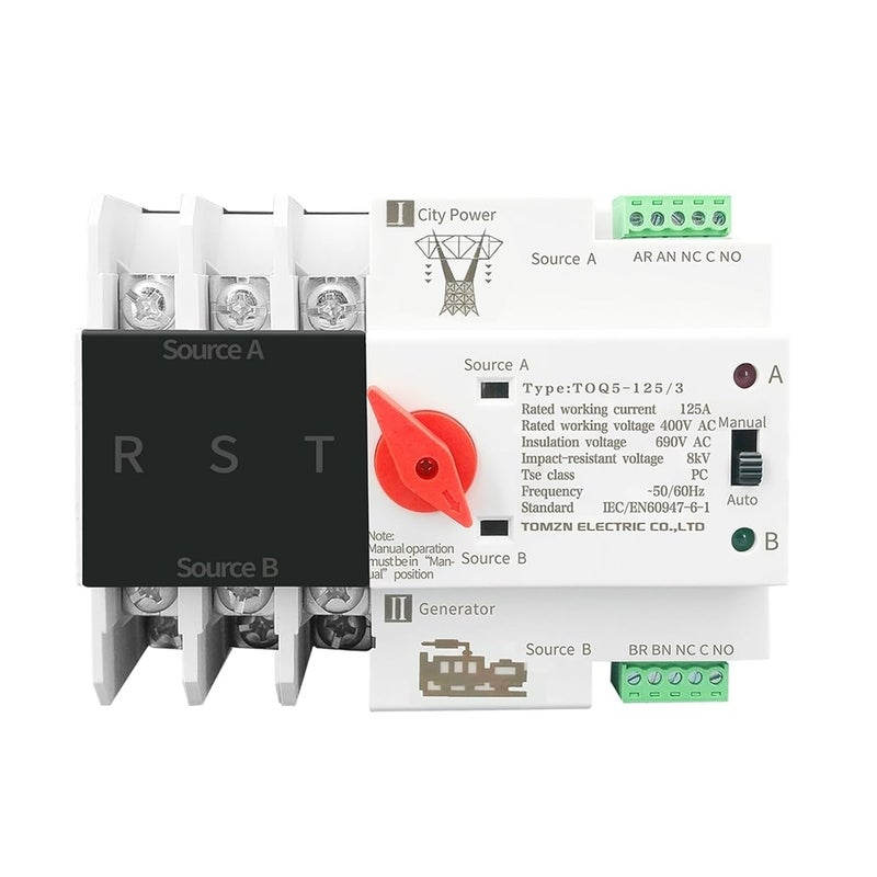 2P 110V 100A Automatic Transfer Switch ATS Dual Power Selector For Uninterrupted Supply - Image 5