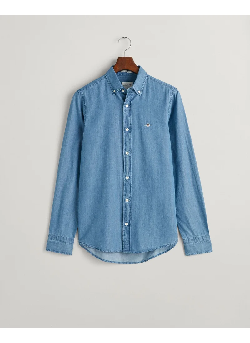 غانت Gant Slim Indigo Shirt