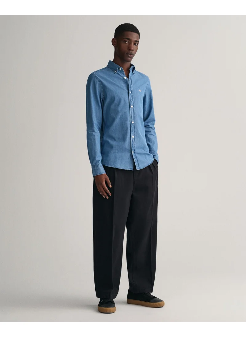 غانت Gant Slim Indigo Shirt