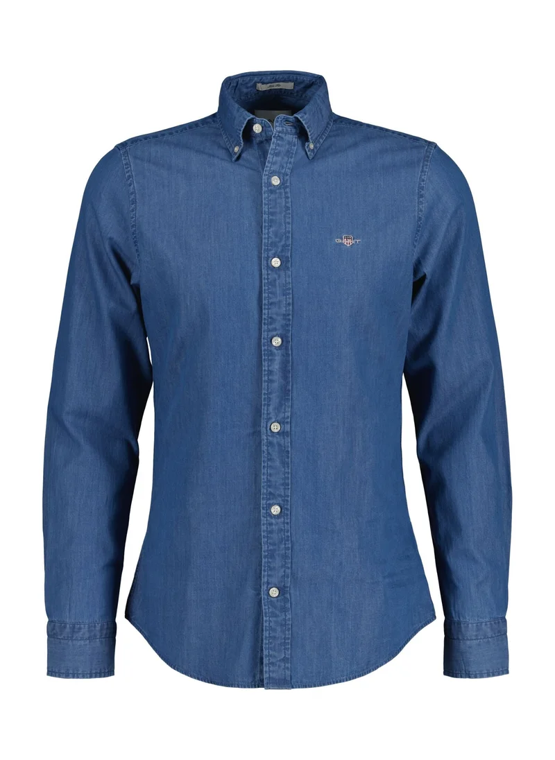 غانت Gant Slim Indigo Shirt