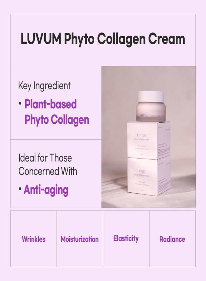 LUVUM Slow Aging Phyto Collagen Cream, Plant-Based Collagen, Night Cream, 1.69 fl. oz - Image 2