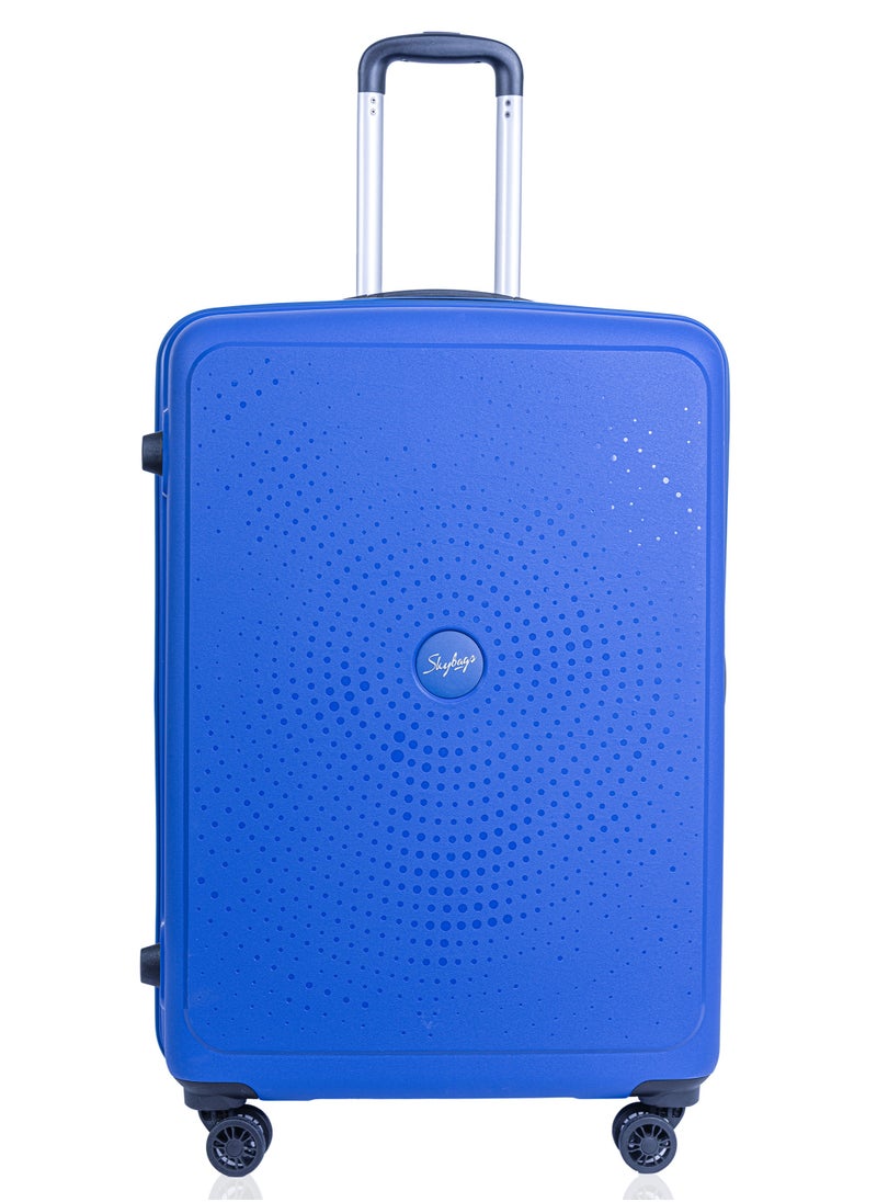Skybags - ZAP Set of 2 Luggage Trolley| Hardcase Polypropylene Material| 3-Digit Combination Lock | 360° Degree Wheel Rotation| Cabin-20 Inch, Large-28 Inch- Blue - Image 1