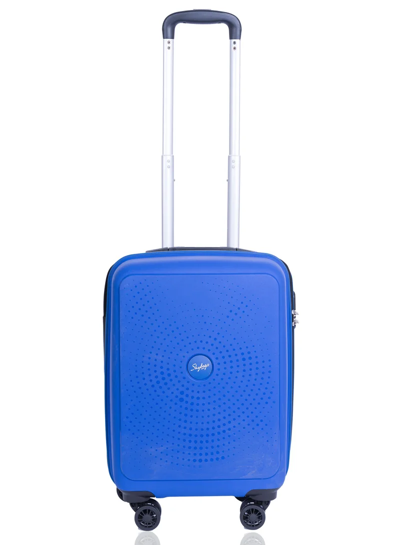 Skybags ZAP Set of 2 Luggage Trolley| Hardcase Polypropylene Material| 3-Digit Combination Lock | 360° Degree Wheel Rotation| Cabin-20 Inch, Large-28 Inch- Blue
