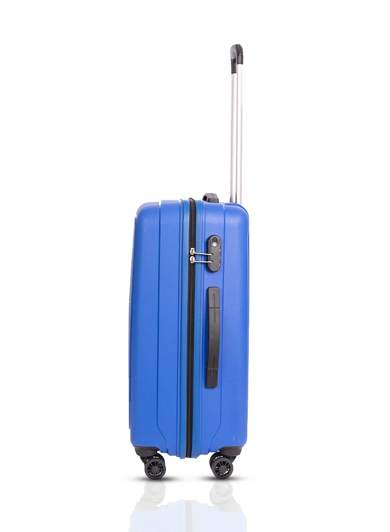 Skybags ZAP Set of 2 Luggage Trolley| Hardcase Polypropylene Material| 3-Digit Combination Lock | 360° Degree Wheel Rotation| Cabin-20 Inch, Large-28 Inch- Blue