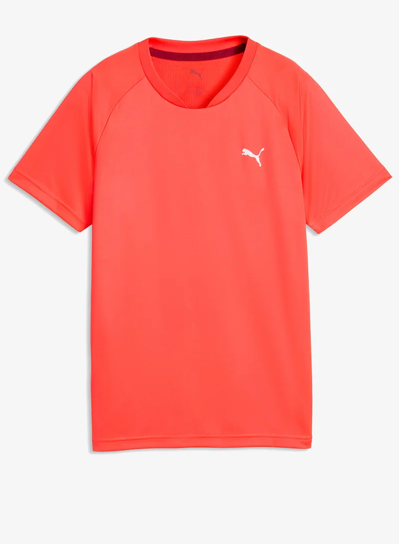 Puma Ultra Red Youth Active Poly Back Graphic T-Shirt  | Best Price UAE