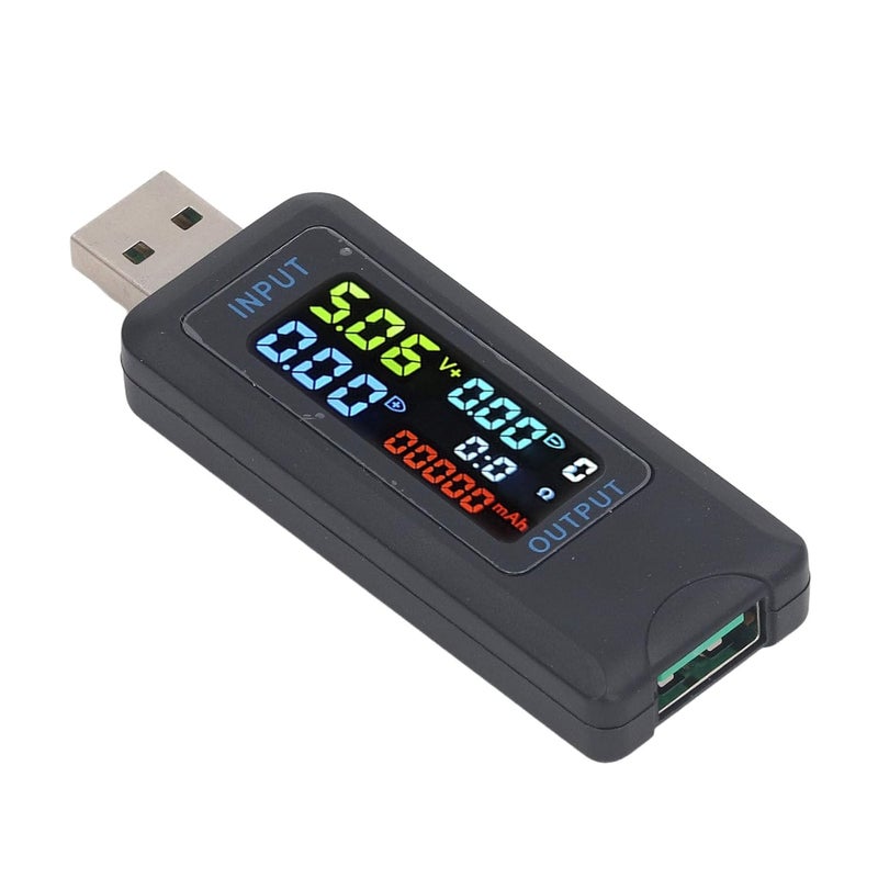 Chrees USB Multifunctional Tester, IPS LCD Display Digital Voltage Current Power Capacity Meter with Real Time Detection for Electronic Devices 5-36V - Image 5