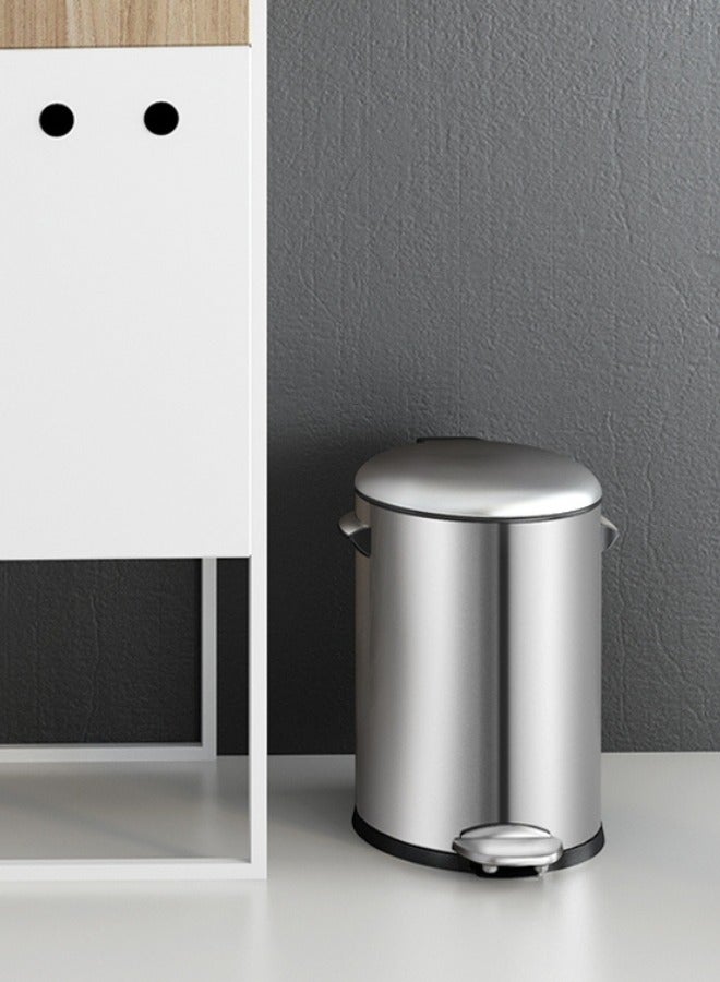 EKO BELLE SERIES Waste Bin | Dust Bin | Garbage Bin | Trash Bin | Small Pedal Bin | Compact Step on Stainless Steel Bin – 5 Liters - Image 2