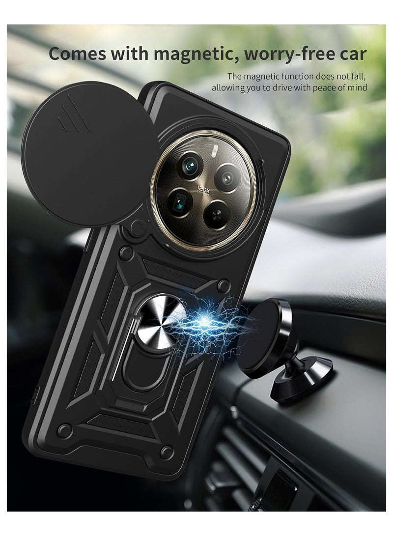 Shield Full Protection Case With Metal Ring &Slide Camera Cover For realme 12 pro plus / realme 12 pro  - Image 4