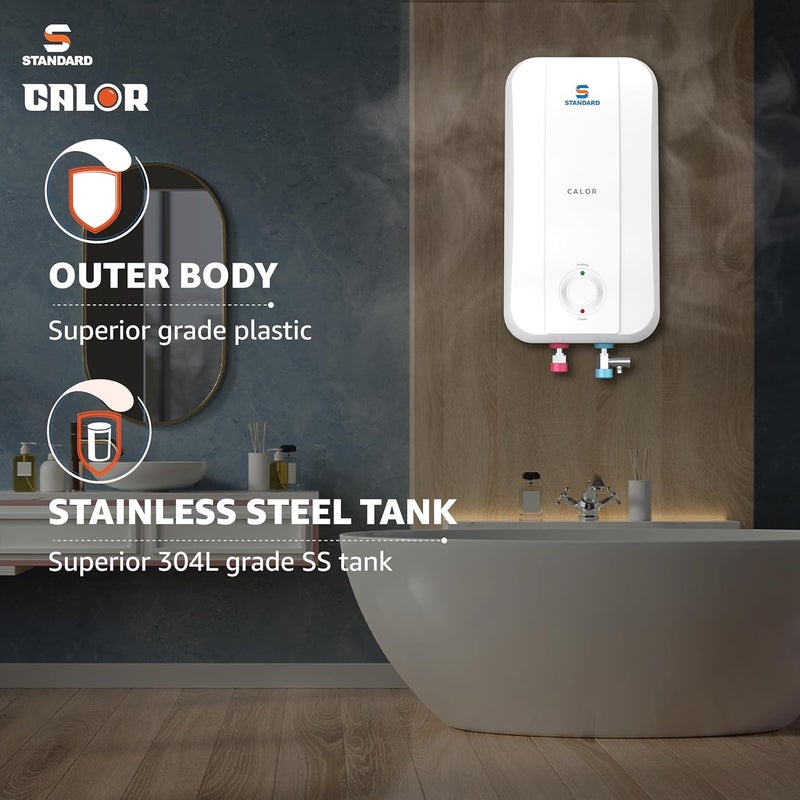 Standard Standard Calor 5 Litre Instant Water Geyser 3000 Watts Stainless Steel Tank Rust Proof Body Automatic Cut Off 2 Year Comprehensive Warranty White By Havells  - Image 5