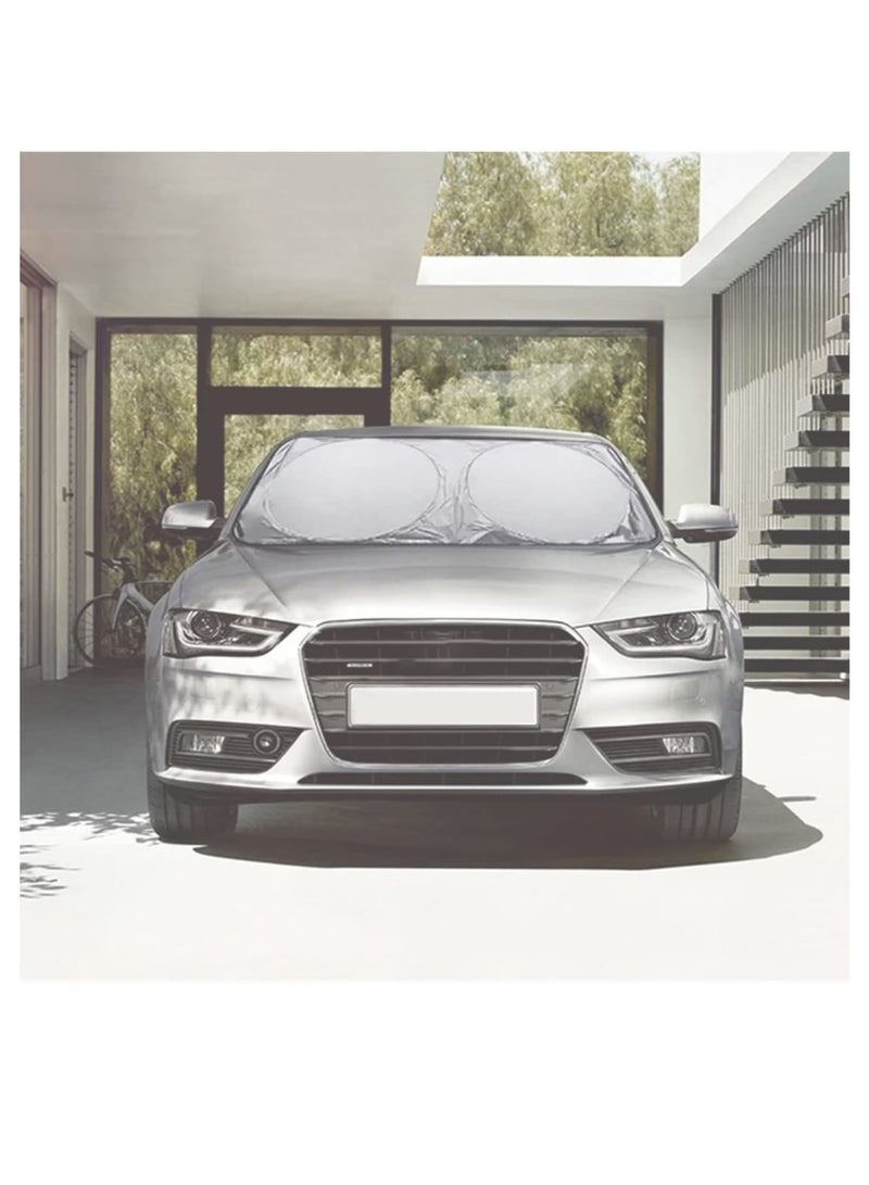 Car and Truck Windshield Sun and Wind Shade (70 x 150 cm) – Reflective Sunshade Cover - Image 3