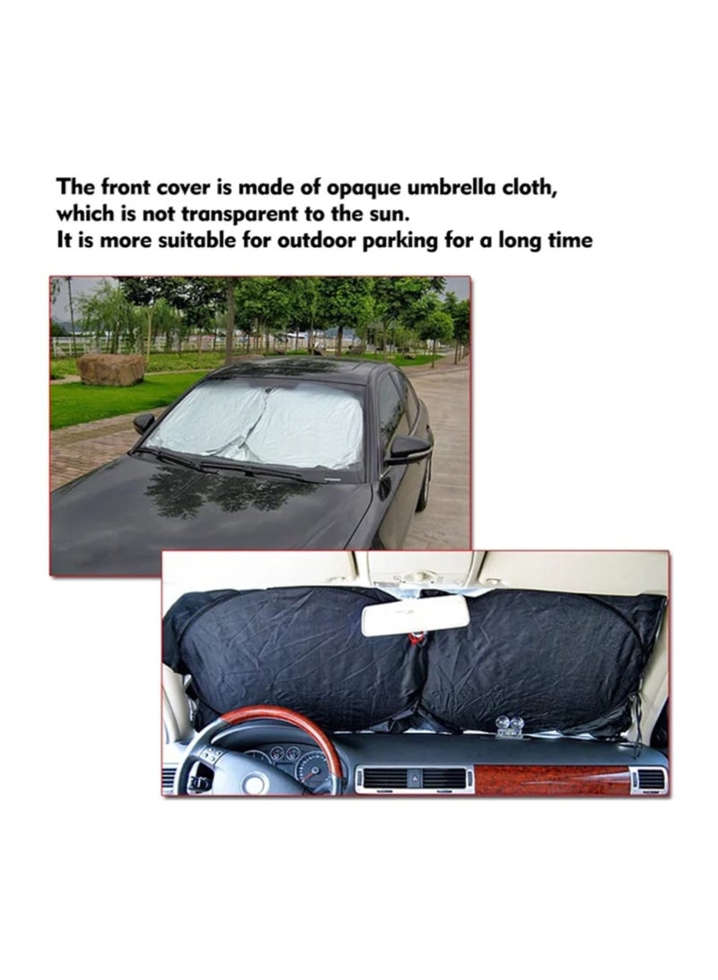 Car and Truck Windshield Sun and Wind Shade (70 x 150 cm) – Reflective Sunshade Cover - Image 2