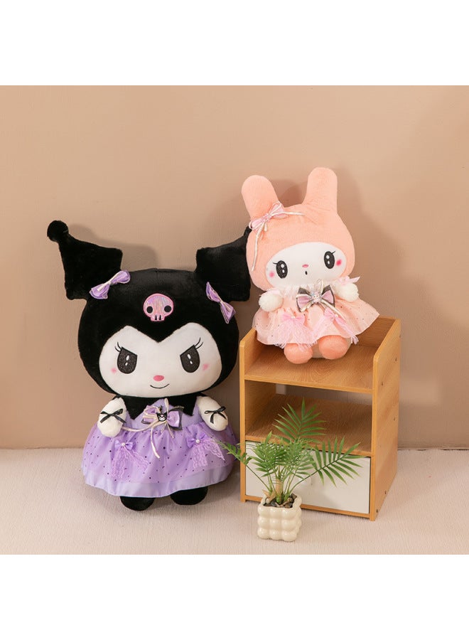 Couple's Gauze Skirt Kulomi Plush Toy Melody Doll Doll Grab Machine Exchange Wholesale-Specifications:60cm0.7kg-Color:Purple Dress Culomi  - Image 2