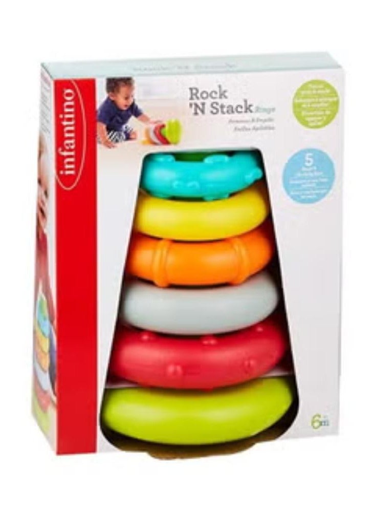 مجموعة حلقات Rock'N Stack البلاستيكية - Image 1