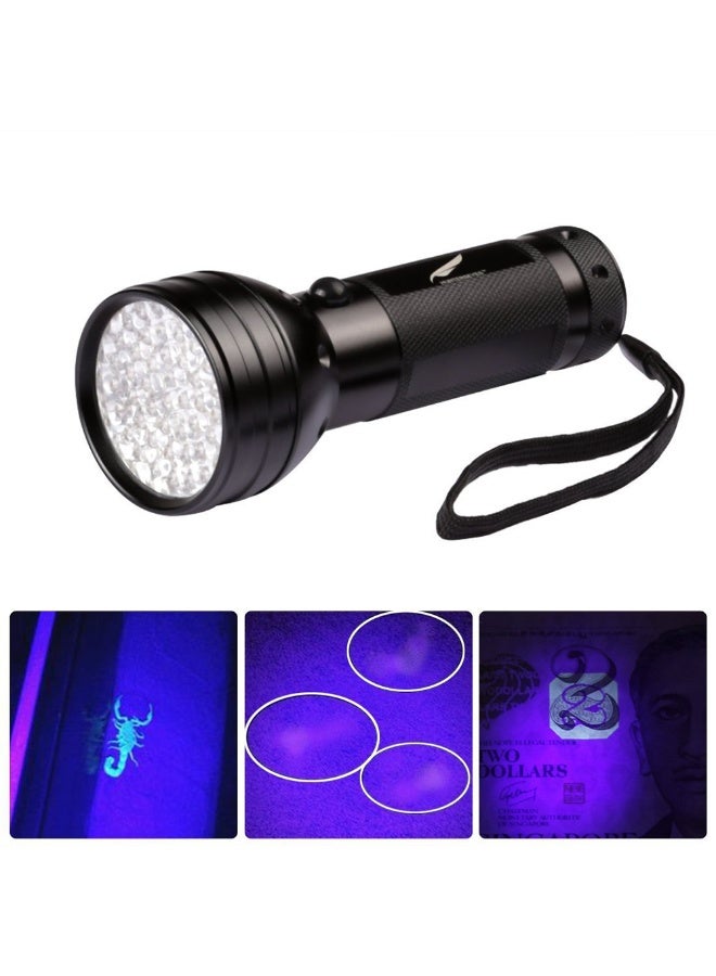 51LED UV Flashlight Blacklight Portable Anti-slip Professional Ultraviolet Detector for Dog Urine Pet Stains Fluorescent Agent - Image 3
