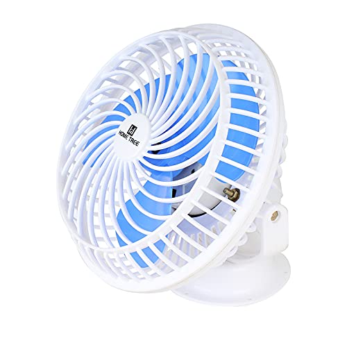 HOME TREE Home Tree 9WHITEBLUE 225 mm Energy Saving 3 Blade Wall Fan white blue Pack of 1  - Image 2