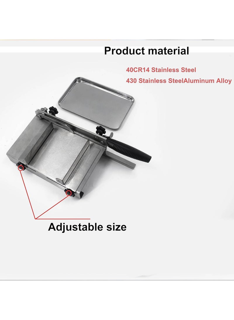 AROAQ Meat slicer stainless steel heavy manual frozen meat slicer, beef and lamb roll food slicer suitable for home cooking Cheese slicing BBQ slicing easy to use - Image 4