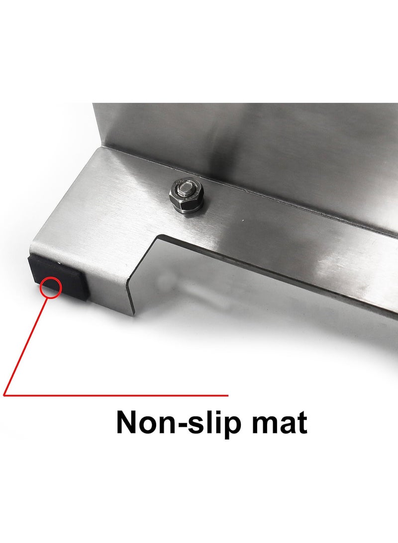 AROAQ Meat slicer stainless steel heavy manual frozen meat slicer, beef and lamb roll food slicer suitable for home cooking Cheese slicing BBQ slicing easy to use - Image 5