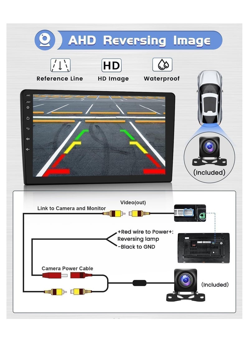 SHEZA STAR - Android Car Stereo for Mazda CX-3 CX3 2014-2021 8GB RAM 128GB ROM Support SIM Card, Carplay, Mirror Link Wi-Fi BT, Radio GPS Navigation, 9 Inch IPS Touch Screen with AHD Camera Included - Image 1