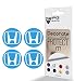 IPG Compatible with Civic Accord CRV VTEC Si Logo Center Cap Overlay Wheel Tire Decals Inner or Outer Stickers Center Cap225 4 Units Personalize Your Vehicle Outer Logo Light Blue - Image 2