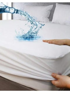 Generic Waterproof and mattress protector, white color, 70x140 cm  - Image 1