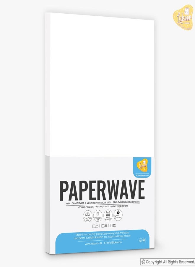 Paraspapermart A4 White Paper | 250 GSM Colour Cardstock Paper-Pack of 50 Sheets, for Art, Craft & Project Work, Printing, Etc. - Image 2