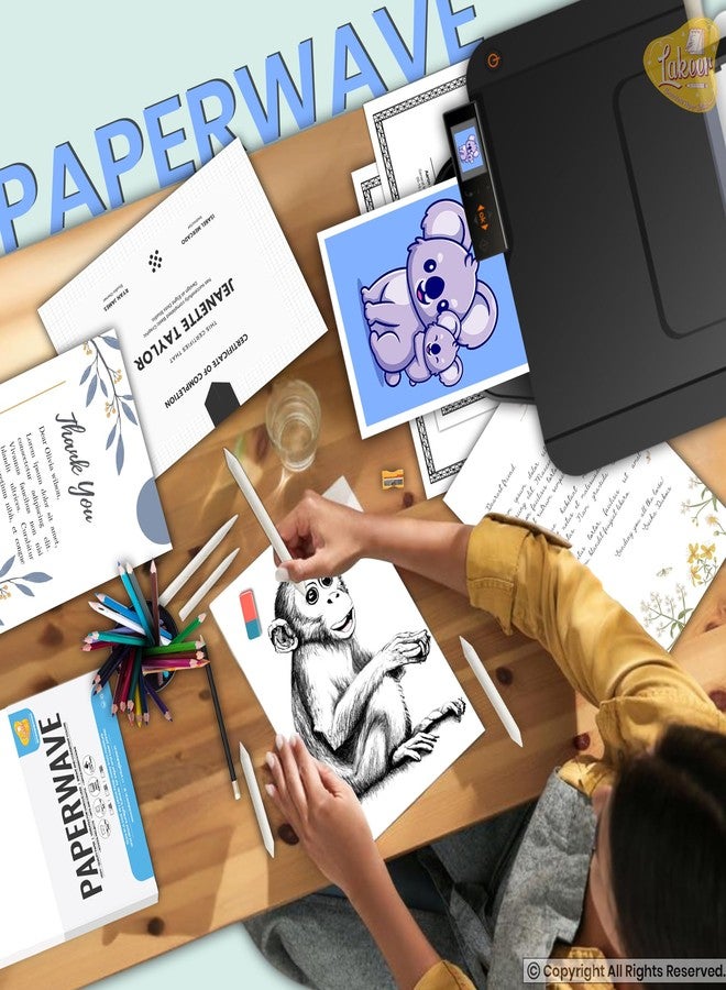 Paraspapermart A4 White Paper | 250 GSM Colour Cardstock Paper-Pack of 50 Sheets, for Art, Craft & Project Work, Printing, Etc. - Image 5