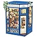 Cutefun Book Nook Kit DIY Miniature Dollhouse Kit for Adults and Teens Mini House Building Kit Library with LED Bookshelf Insert Decor Creative Gifts Literature Bookstore - Image 2