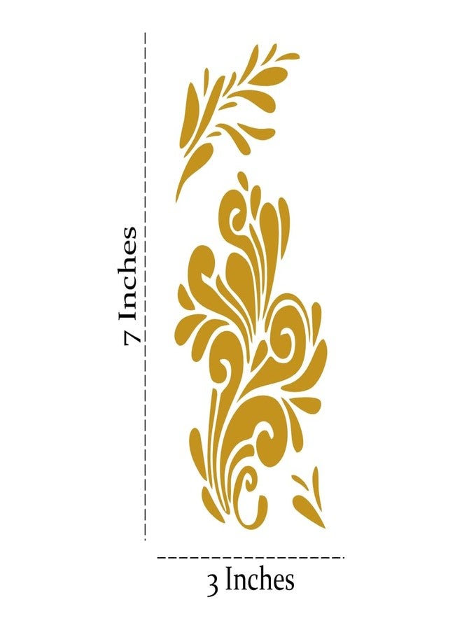 ORDERSHOCK Bold & Stylish Mehndi With Artistic Design For Palm, Simple Mehndi Sticker For Girls & Women - Image 3