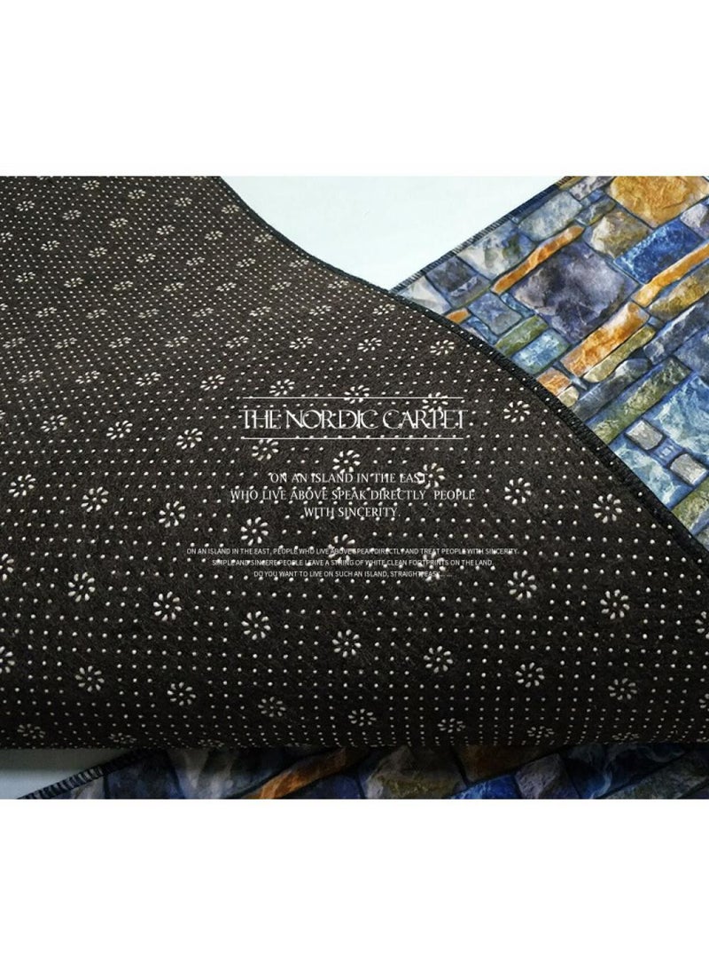 Bluejw 1-Piece Magic Array Pattern Mat For Kid'S Room Washable Home Polyester Mat 60x90cm - Image 2