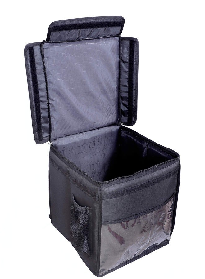 Quaffor Zomato/swiggy/Food Insulated hot/Cold delivery Backpack 16 inch (Black) - Image 3