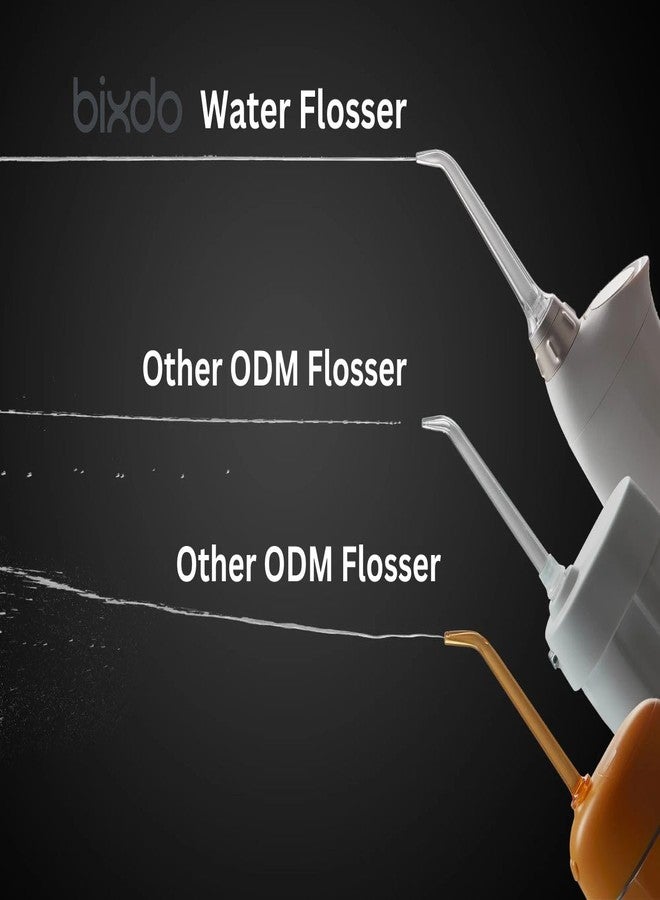 bixdo P50 Premium Smart Water Flosser for Teeth Cordless Easy Cleaning 180ml Tank Magnetic Jet 5 Modes BPA Free IPX7 Pouch with 4 Nozzles Teeth Cleaner for Braces Implants Prevent Plaque Nice Gifts - Image 2