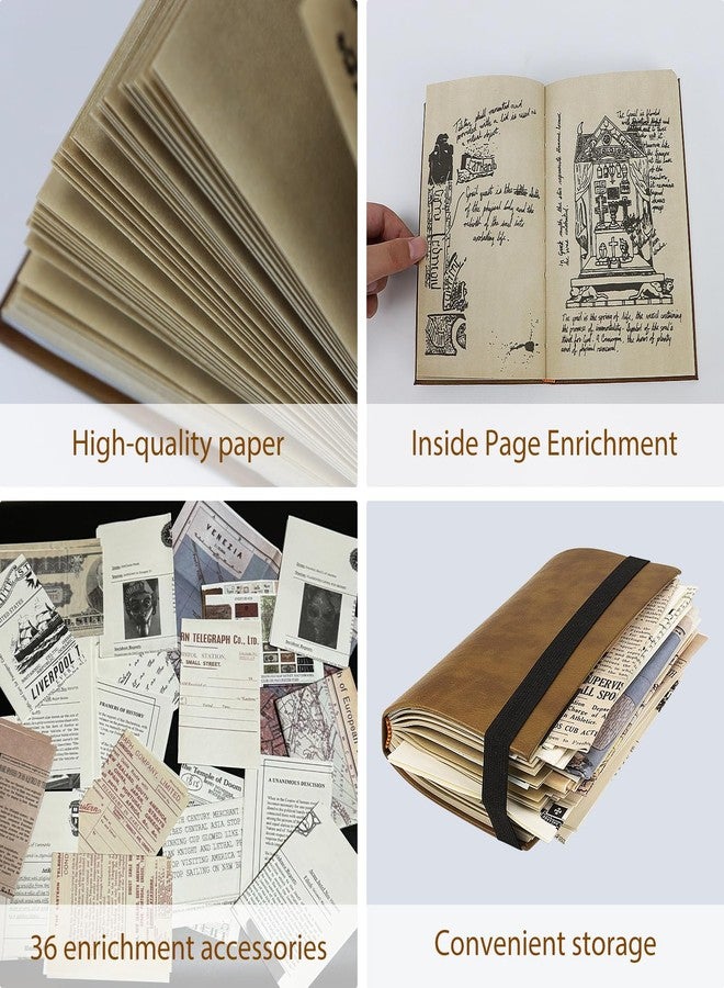 KDSPAROS Grail Diary Indiana Journal- Indiana Holy Grail Diary Props- Vintage Leather Movie Prop Replica Collectible Gift for Fans & Film Enthusiasts - Image 3