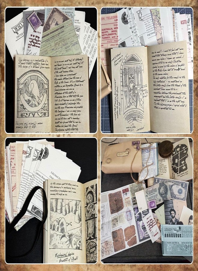 KDSPAROS Grail Diary Indiana Journal- Indiana Holy Grail Diary Props- Vintage Leather Movie Prop Replica Collectible Gift for Fans & Film Enthusiasts - Image 2