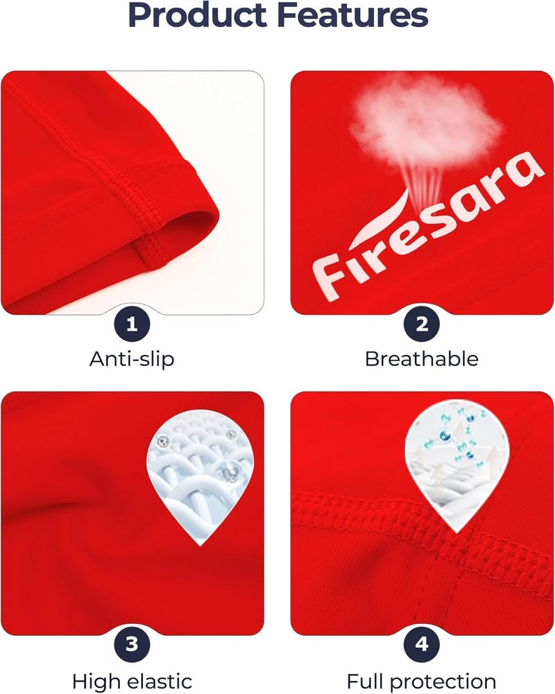 Firesara Fabric Swim Cap, High Elasticity Swimming Cap Keeps Hair Clean Breathable Fit Both Long Hair Short Hair, Swim Caps Woman Girls Men Kids One Size Hat - Image 2