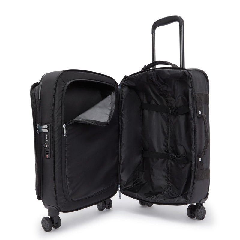 kipling small wheeled luggage unisex black noir spontaneous s i5508-p39 - Image 3
