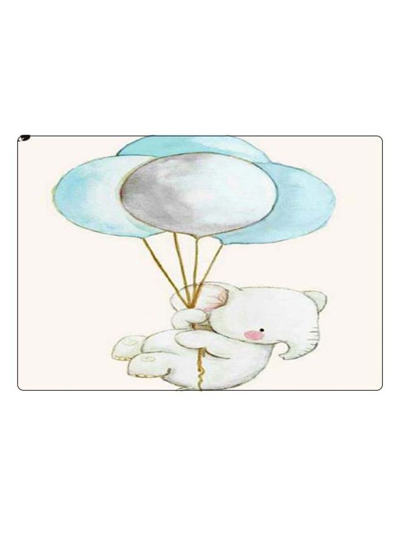 RKN Printed Anti-Slip Gaming Mouse Pad White/Blue/Grey