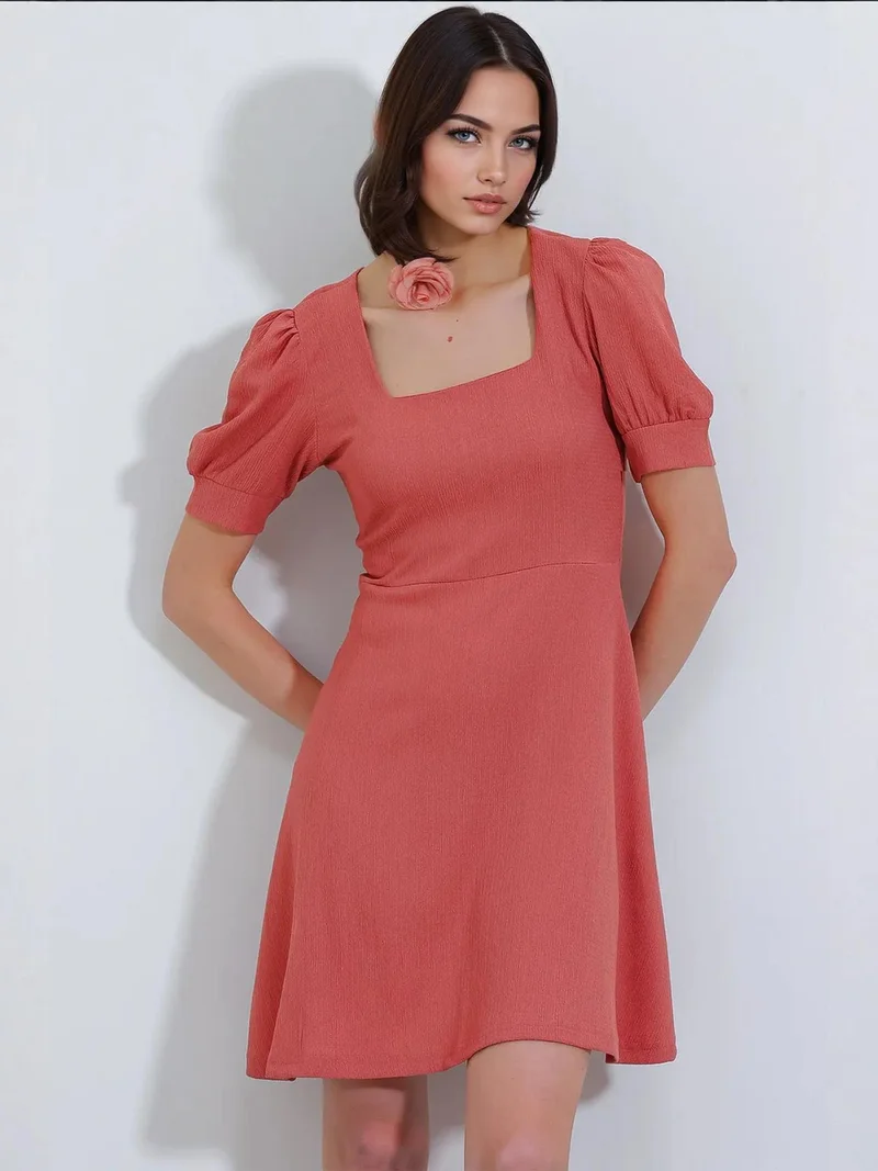 Others - invalid brand BDART Textured Square Collar Mini Knit Dress